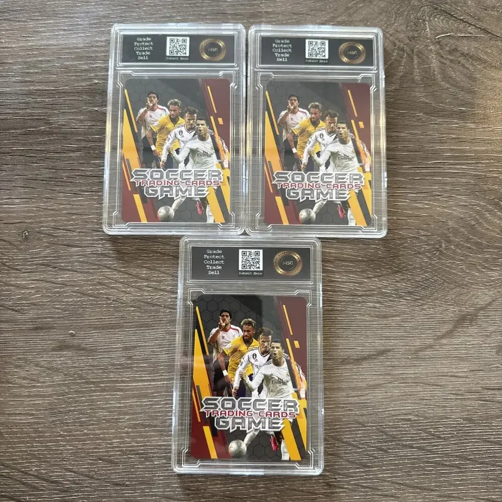 Ronaldo Nazario, Ricardo Kaka & Neymar Jr. 2024 Soccer TCG Graded 10